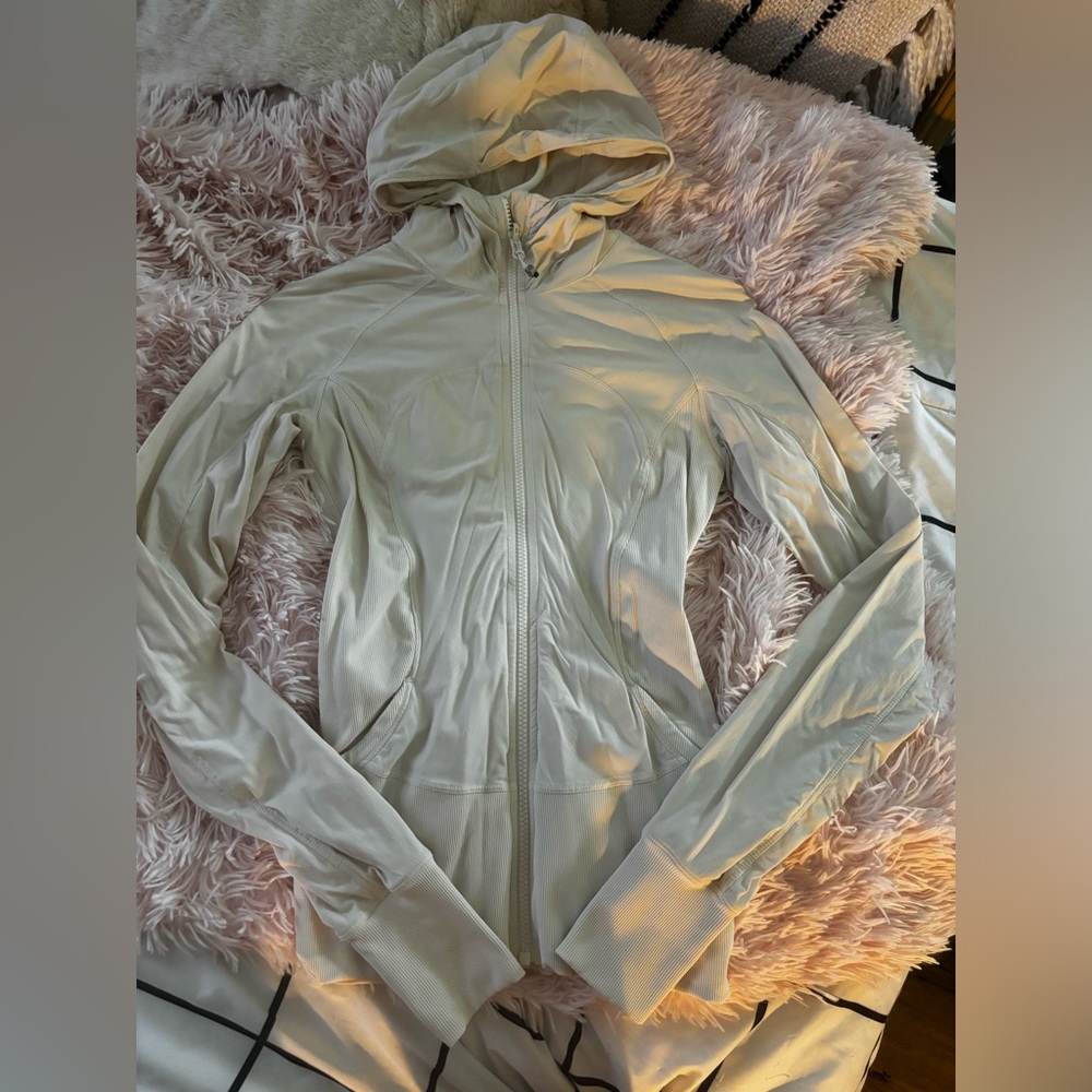 lululemon white dance studio jacket reversible size 4